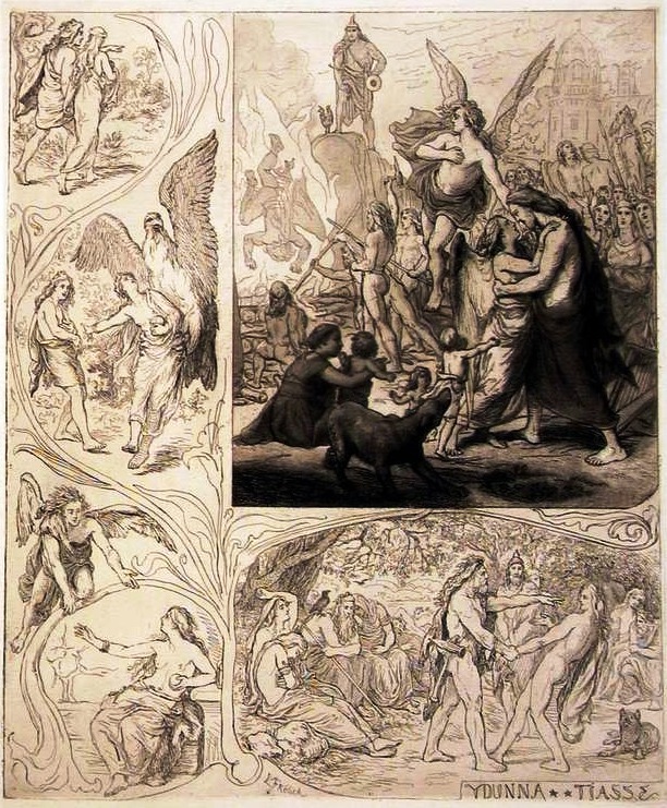 Iðunn và Þjazi (1885) – tranh của Lorenz Frølich