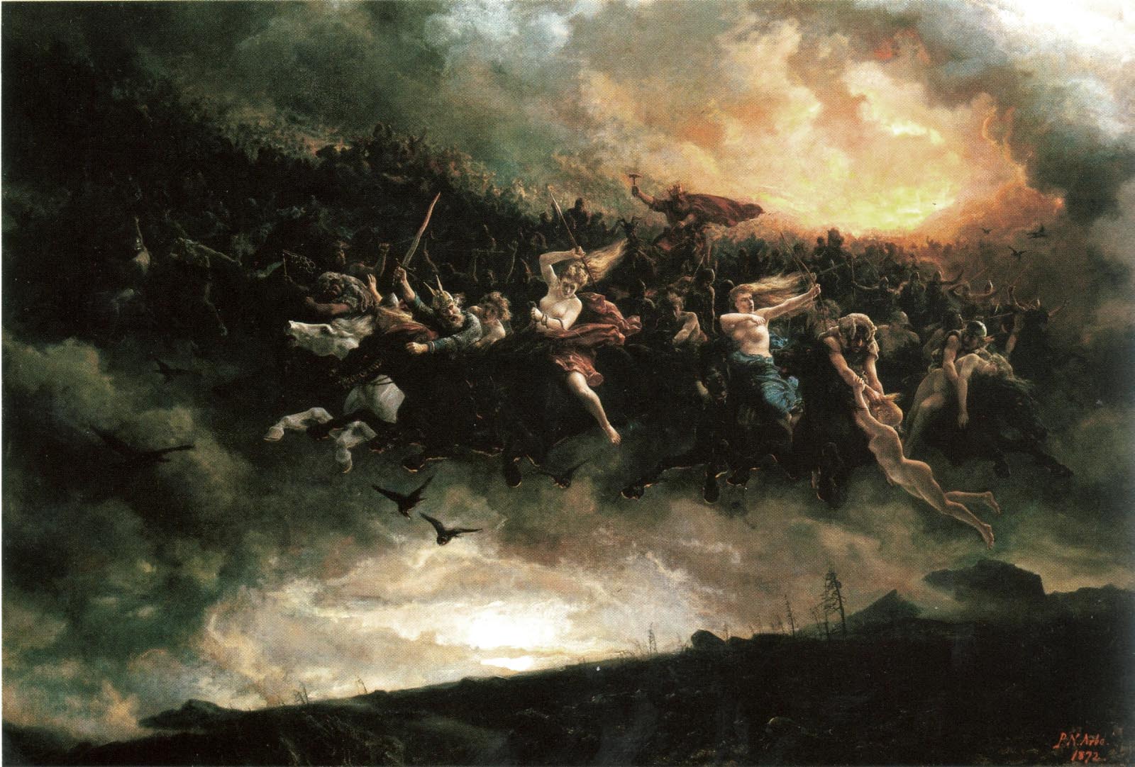 Åsgårdsreien (1872) – tranh của Peter Nicolai Arbo